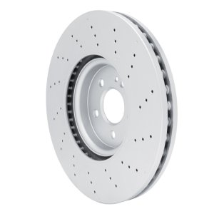 Mercedes-Benz A45 AMG Brake Rotor (1) - Front - R1 Concepts - Drilled GeoSPEC Coated - `20-`25